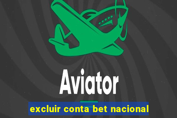 excluir conta bet nacional